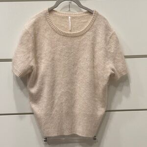 Free People Soft Cream Crew Neck Sweater